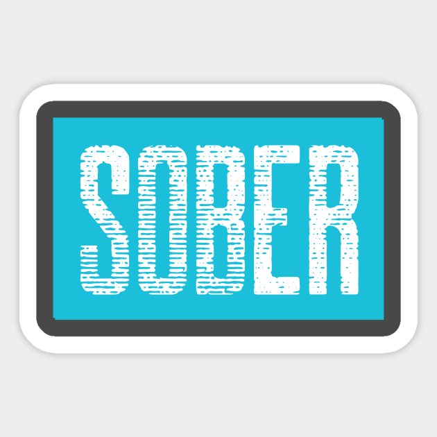 SOBER, Sober faded, Sober Retro Sticker by Soberish